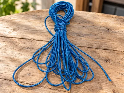 Elastiekkoord - 10mtr - 4mm - blauw rood - bundel - elastisch koord - UV bestendig
