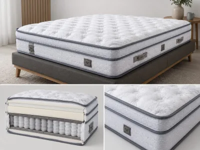 Madlen Pocketvering Matras met Koudschuim & Traagschuim Topper 34 cm