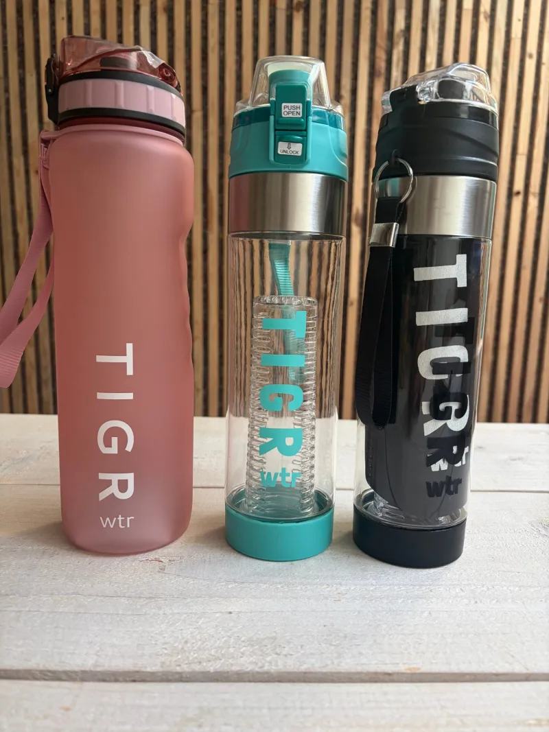 Drinkfles pakket Tigr 2x The Infuser + 1x Athlete 1 liter - foto 2
