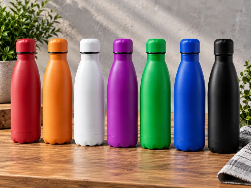 6 verschillende RVS drinkflessen - foto 1
