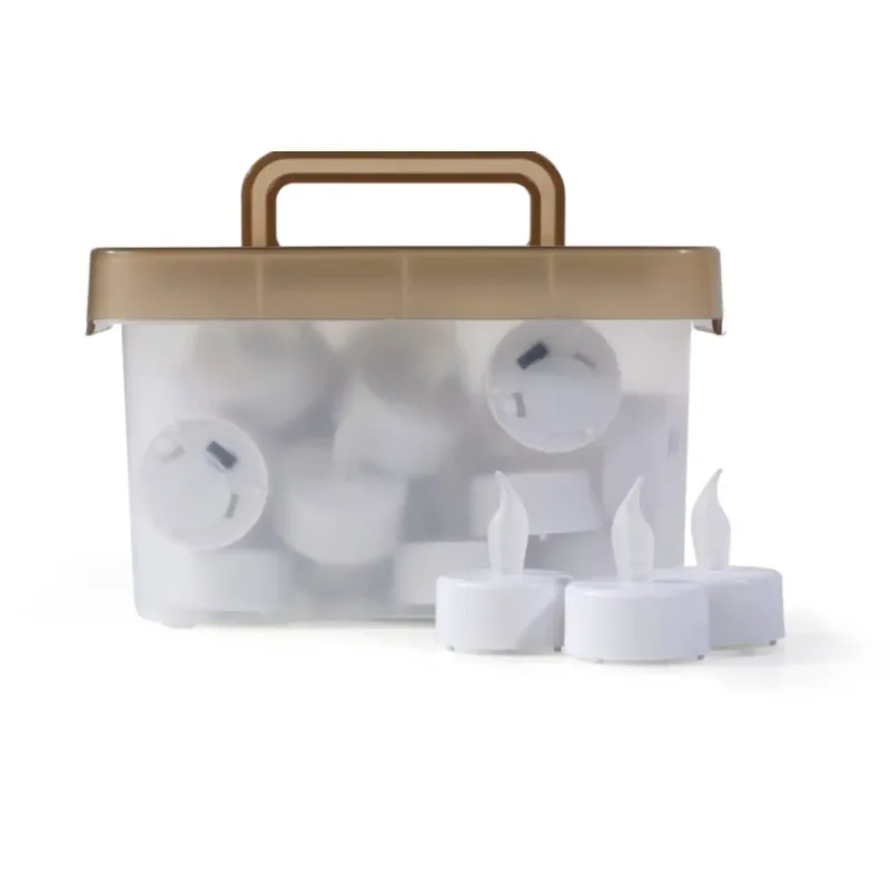 LED Theelichtjes (24 Stuks) 3,8 x 5 cm. Sfeervolle LED Kaarsjes - foto 2