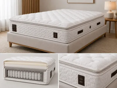 Bliss Pocketvering Matras met Koudschuim & Traagschuim Topper 37 cm