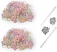 Loombandjes Glitter kleurenmix – 1.200 elastiekjes – Met 2 weefhaken & S-clips - miniatuur 3