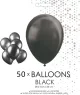 50 ballonnen zwart 12 inch. - miniatuur 3