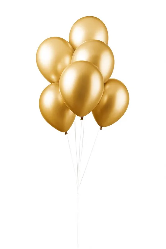 100 Goud Metallic Ballonnen - Ballonnen - 30 cm - 100 stuks - Goud - foto 3