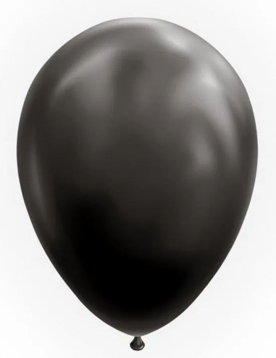 50 ballonnen zwart 12 inch. - foto 2