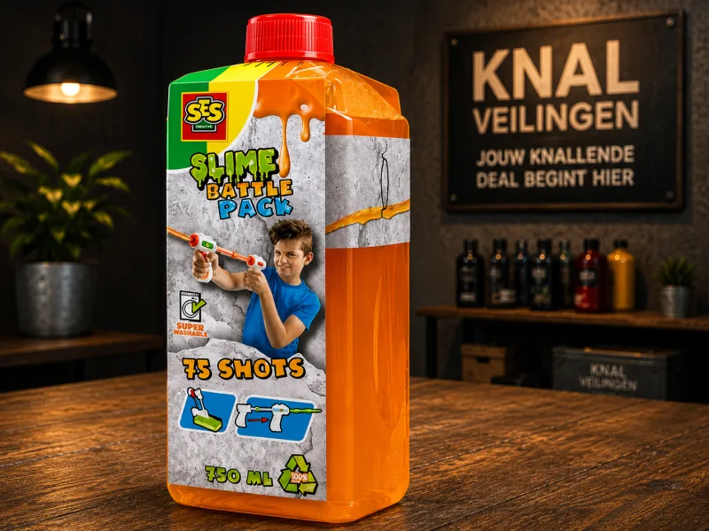 Ses 12stuks slime battle navulling (neon oranje 750ml)