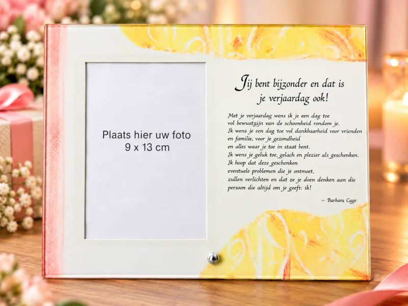 Verjaardag Fotolijst met Gedicht – Bijzonder Cadeau - photo 1