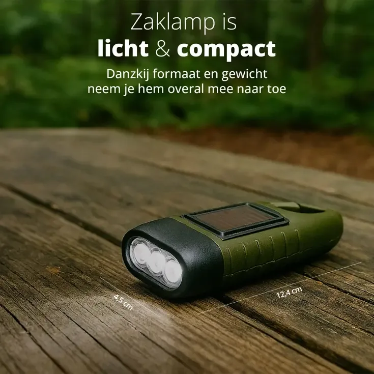 2 pack Solar Survival Flashlight - Zaklamp - foto 4
