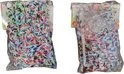 Loombandjes gestreept – Kleurenmix – 1.200 elastiekjes – Met 2 weefhaken & S-clips - foto 2
