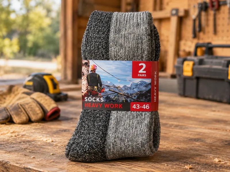 4 paar Heavy Duty Werksokken – Sterke Werk sokken 43-46 - foto 1