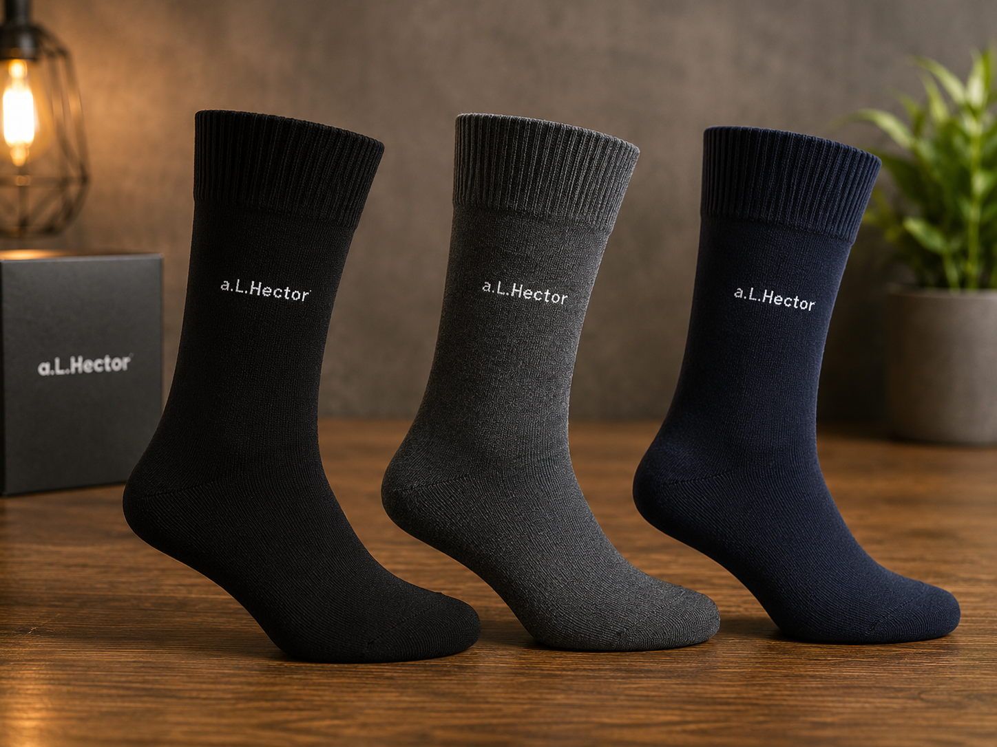A.L. Hector  Sokken zwart 43-46 - 3-Pack: Comfortabel, Stijlvol & Duurzaam